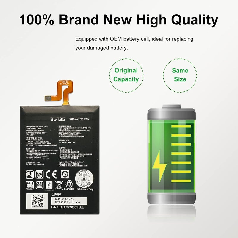 MAXSHARKS New Upgraded Battery for Google Pixel 2 XL (6.0 Inch), BL-T35 Cellphone Replacement Battery Compatible with Pixel 2 XL (6.0 Inch), with Repair Tools & Instruction - Image 3